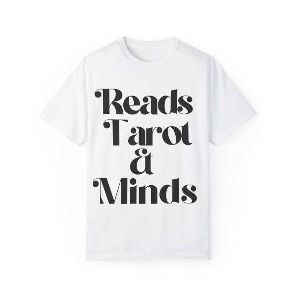 Reads Tarot & Minds Funny Tarot T-Shirt - Image 2