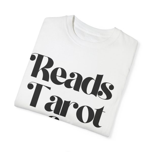 Reads Tarot & Minds Funny Tarot T-Shirt - Image 3