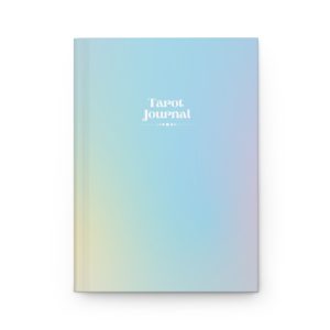 Serene Sky Tarot Journal – Hardcover for Peaceful Tarot Divination with Light Blue Gradient