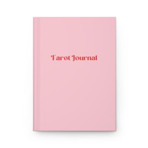 Pink Minimalist Tarot Journal – Hardcover Journal for Tarot Reflection