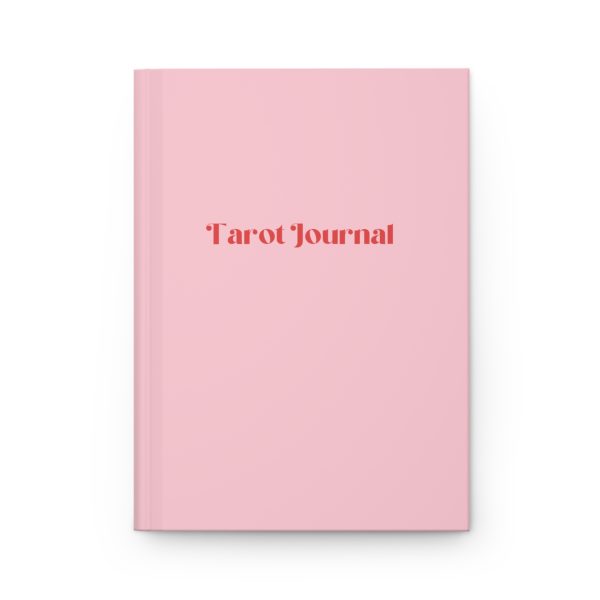 Pink Minimalist Tarot Journal – Hardcover Journal for Tarot Reflection