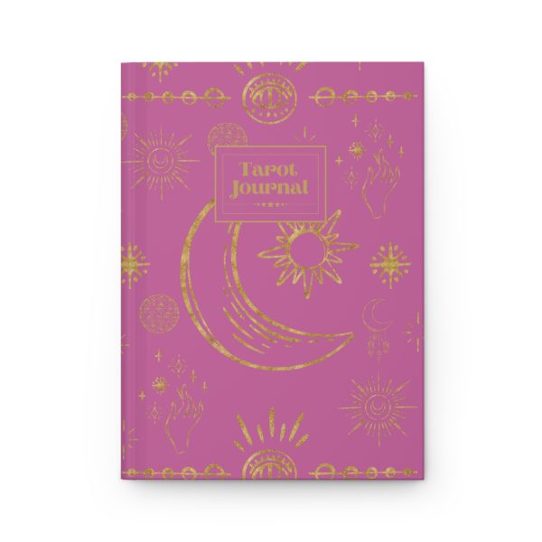 Pink & Gold Celestial Tarot Journal - Hardcover Tarot Journal