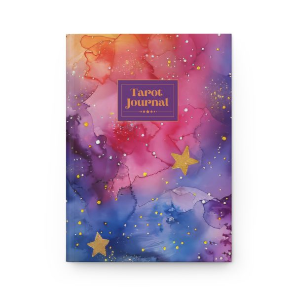 Starlit Whispers Tarot Journal – A Tarot Journal with Watercolor Stars Cover