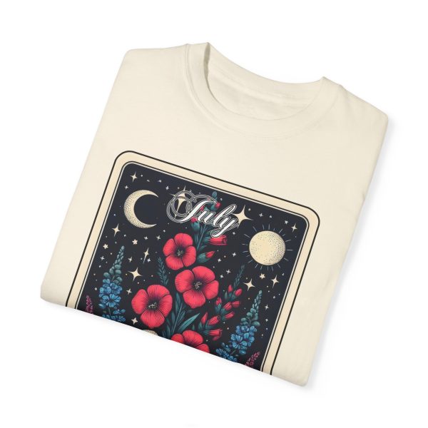 July Birth Flower T-Shirt - Image 5