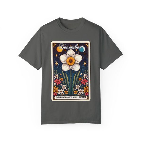 December Birth Flower T-Shirt - Image 6