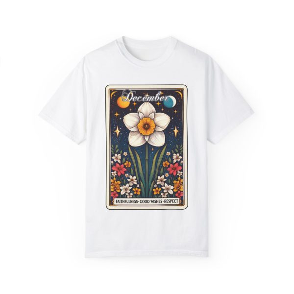December Birth Flower T-Shirt - Image 2